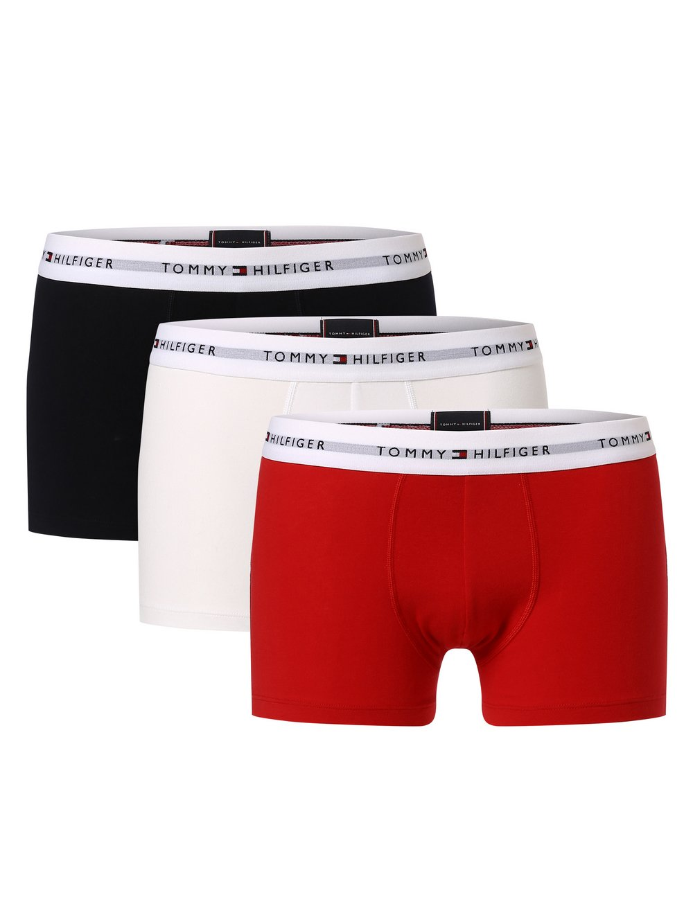Tommy Hilfiger Obcisłe bokserki pakowane po 3 szt. Mężczyźni Bawełna niebieski|czerwony|biały|wielokolorowy, LG