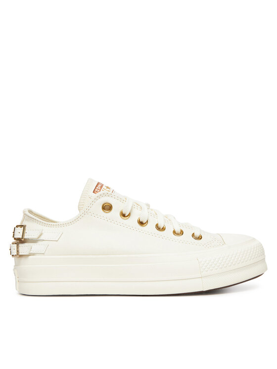 Converse Trampki Chuck Taylor All Star Lift Platform Buckle A11866C Biały