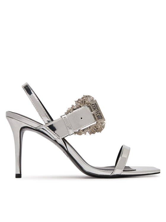 Versace Jeans Couture Sandały 80VA3S71 ZS406 900 Srebrny
