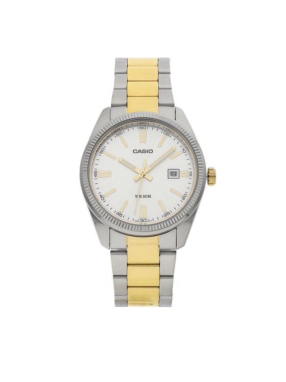 Casio Zegarek MTP-1302SG-7AVEF Srebrny miniaturka