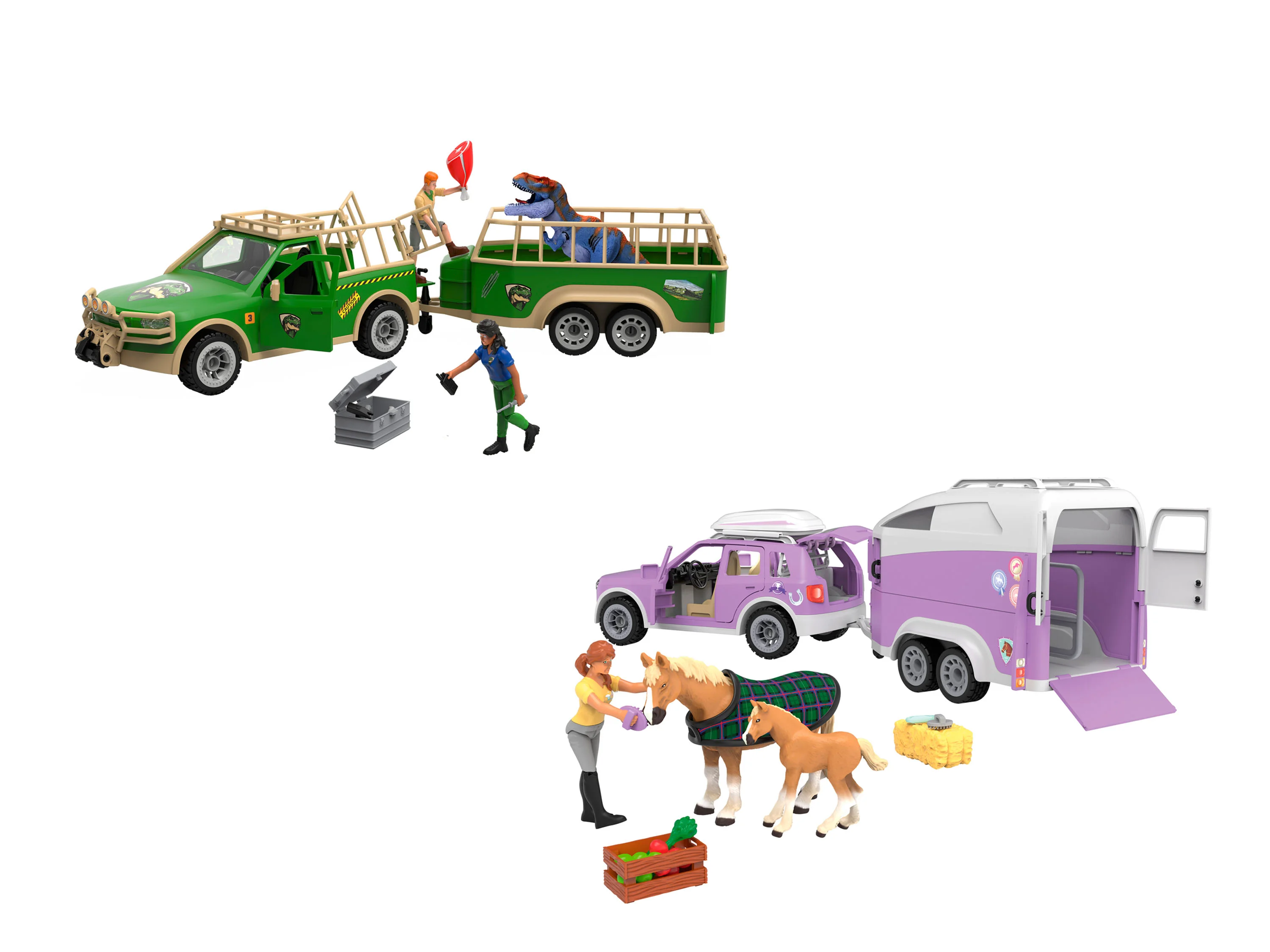 Playtive Zestaw L Samochód z przyczepą Animal Adventures