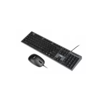 Zestaw klawiatura + mysz IBOX IKMS606 (USB 2.0; (US); czarna, optyczna; 800 DPI)