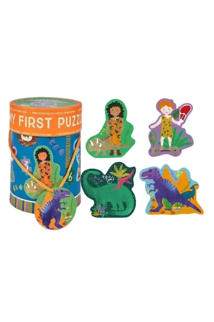 Puzzle dla początkujących dinozaury 4w1