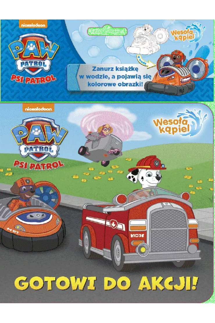 Gotowi do akcji Psi Patrol wesoła kąpiel