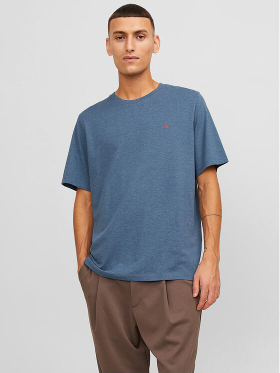 Jack & Jones T-Shirt Paulos 12245087 Niebieski Standard Fit