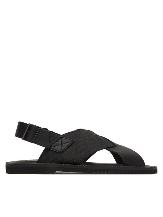 Emporio Armani Sandały EM004323 AF25617 MC012 Czarny