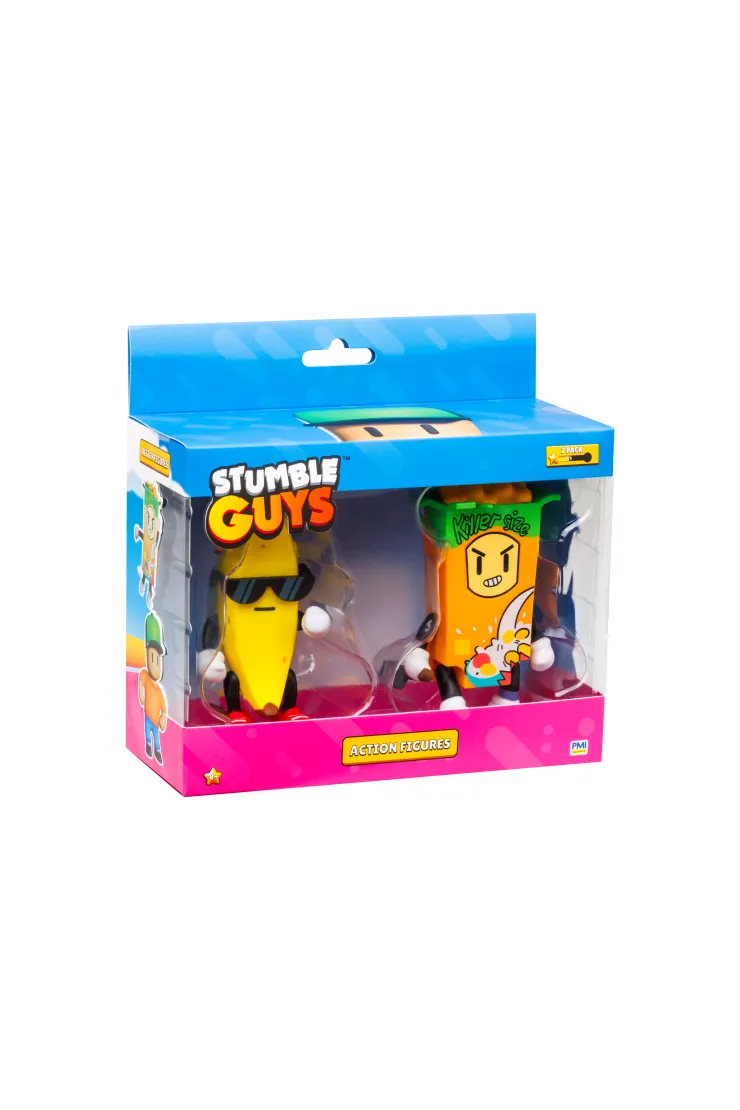 Stumble Guys Action Figure 2 pack Banana Guy Cerial Killer