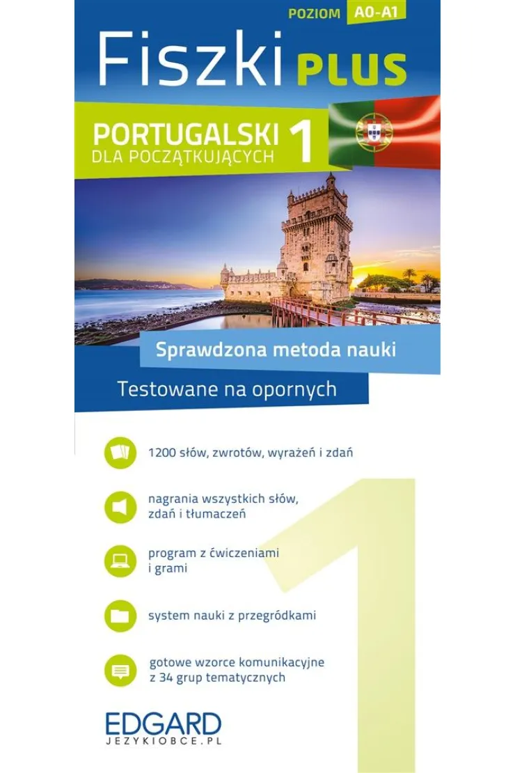 Fiszki plus. Portugalski dla początkujących. Poziom A0-A1