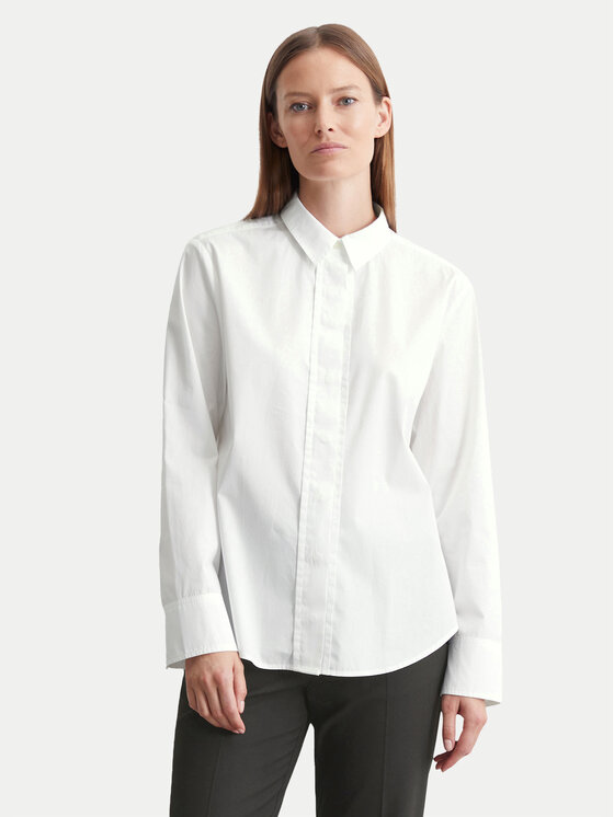 Marc O'Polo Koszula 408 0901 42453 Biały Regular Fit