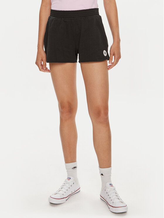 Converse Szorty sportowe W Retro Chuck Short 10026392-A02 Czarny Regular Fit