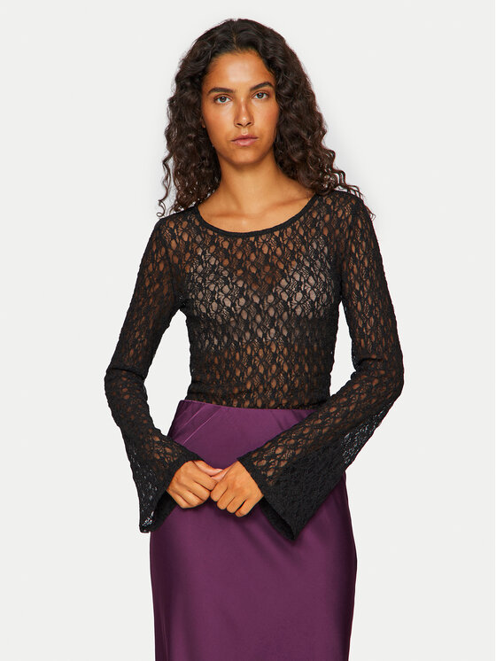 Vila Body Kaylee 14101423 Czarny Slim Fit miniaturka