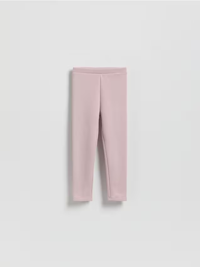 Reserved - Ocieplane legginsy - fioletowy
