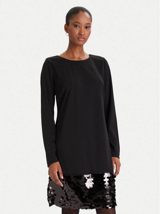 DKNY Sukienka koktajlowa DD5J1N09 Czarny Relaxed Fit