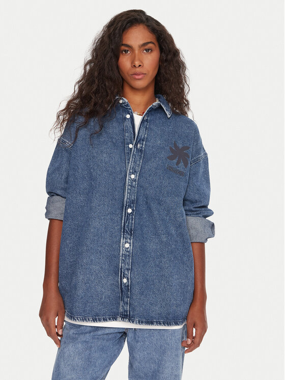 Quiksilver Koszula jeansowa Rahmat EQWWT03150 Niebieski Regular Fit