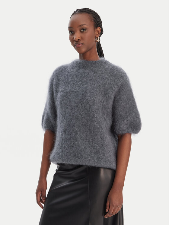 Dixie Sweter M277Y101A Szary Relaxed Fit