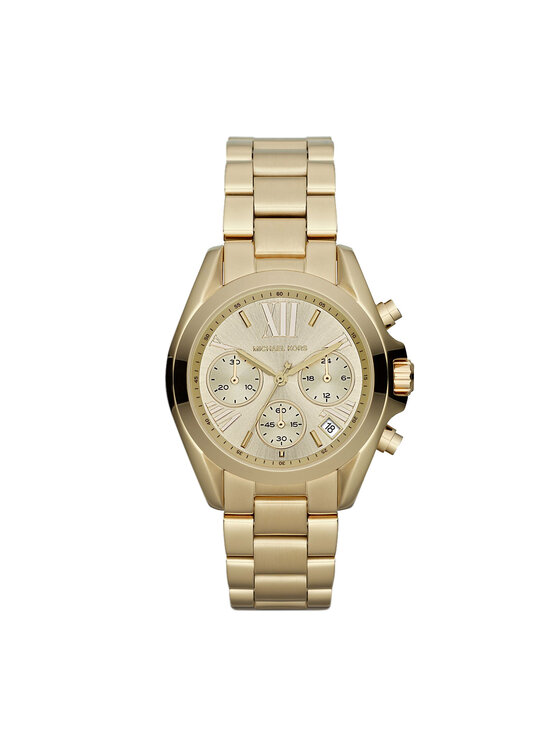 Michael Kors Zegarek Mini Bradshaw MK5798 Złoty miniaturka