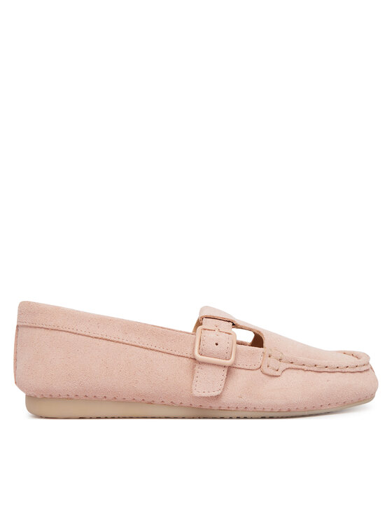 Clarks Mokasyny Freckle Tbar 26185904 Różowy