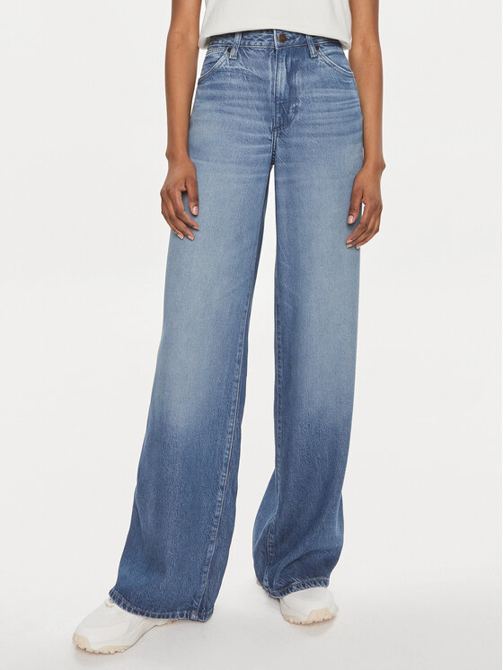 Wrangler Jeansy World Wide 112352301 Niebieski Wide Leg