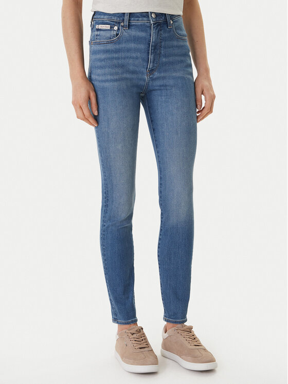 Calvin Klein Jeans Jeansy LV047F700G Niebieski Skinny Fit