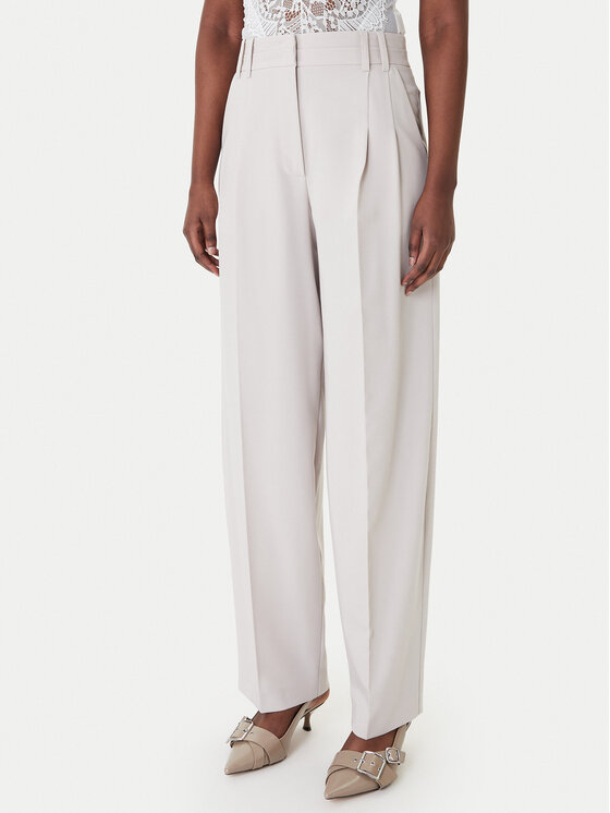 Patrizia Pepe Spodnie materiałowe 8P0794/A498-S748 Szary Regular Fit