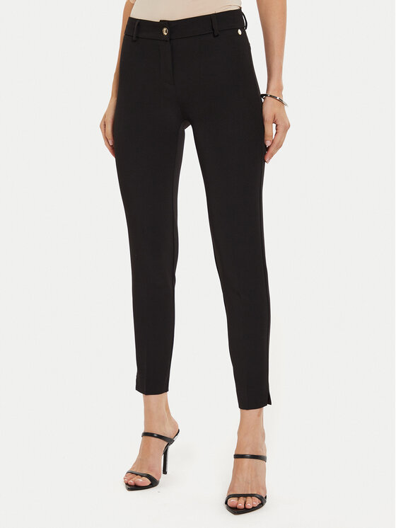 Maryley Spodnie materiałowe 24IB52Z/M19/43NE Czarny Regular Fit