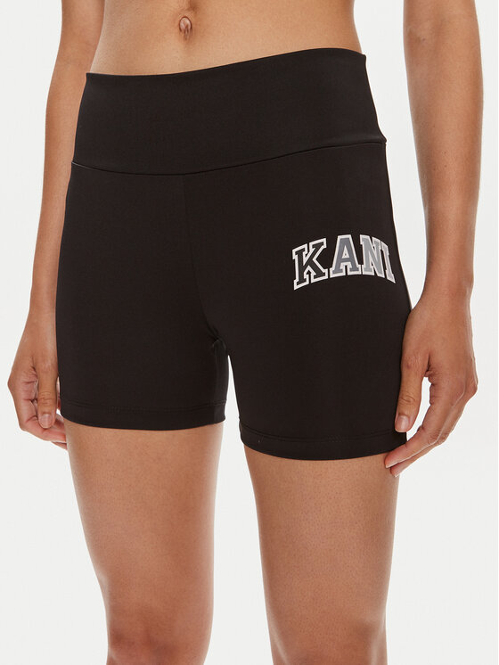 Karl Kani Szorty sportowe Small Serif 6113125 Czarny Slim Fit