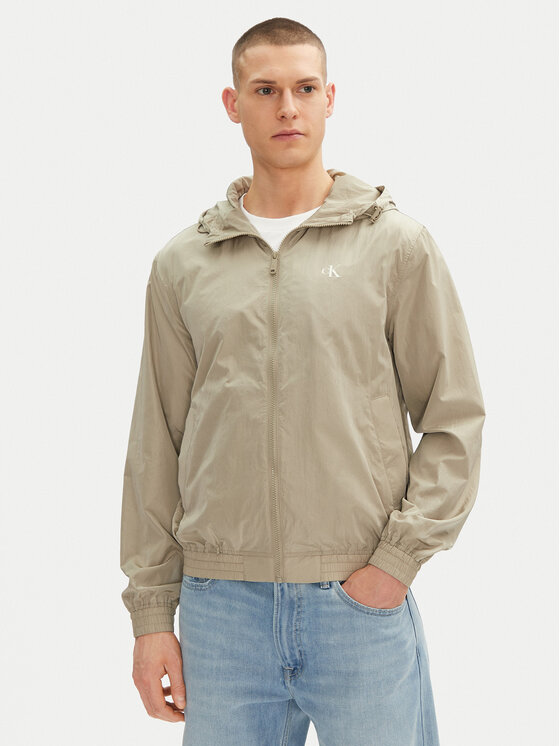 Calvin Klein Jeans Wiatrówka J30J327254 Beżowy Regular Fit