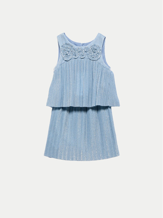 Abel & Lula Komplet top i spódnica 5071 Błękitny Regular Fit