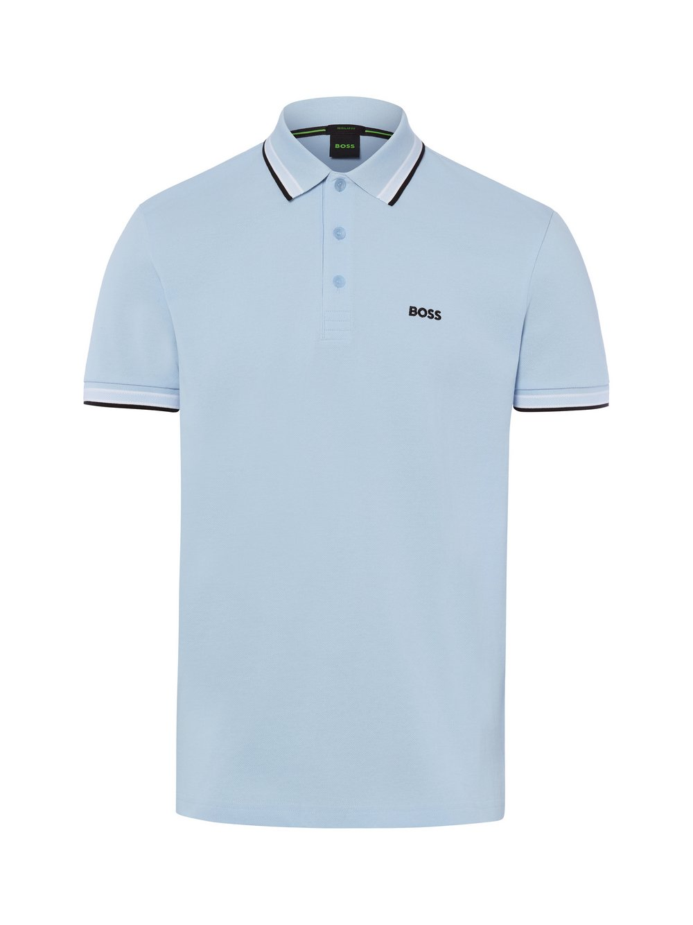 BOSS Green Męska koszulka polo - Paddy Mężczyźni Bawełna niebieski, M