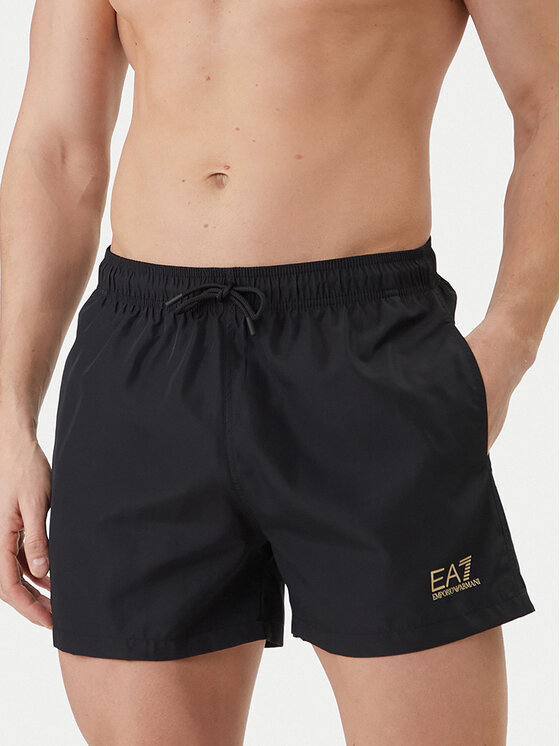 EA7 Emporio Armani Szorty kąpielowe 7M001677 AF13019 MC004 Czarny Regular Fit