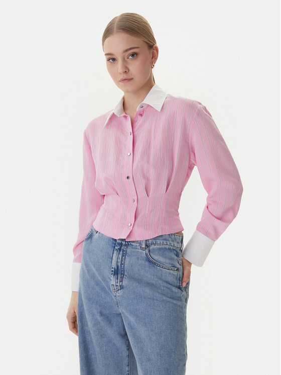 Morgan Koszula 261-CLICK.F Różowy Slim Fit