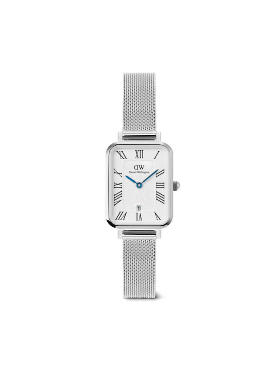 Daniel Wellington Zegarek Quadro Sterling Roman Numerals DW00100863 Srebrny