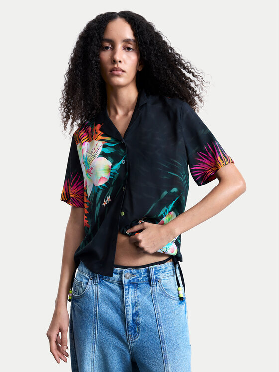 Desigual Koszula Daikiri 26SWCW36 Czarny Regular Fit