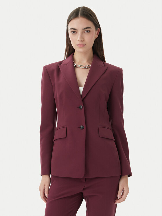 HUGO Marynarka Asmalla-1 50533901 Fioletowy Slim Fit