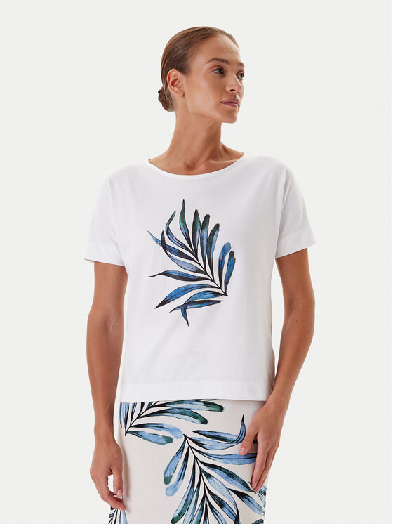 Tatuum T-Shirt Lali 5 T2509.112 Biały Relaxed Fit