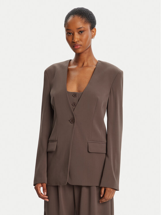 Bardot Marynarka Ellera Fitted 59970JB2 Brązowy Regular Fit