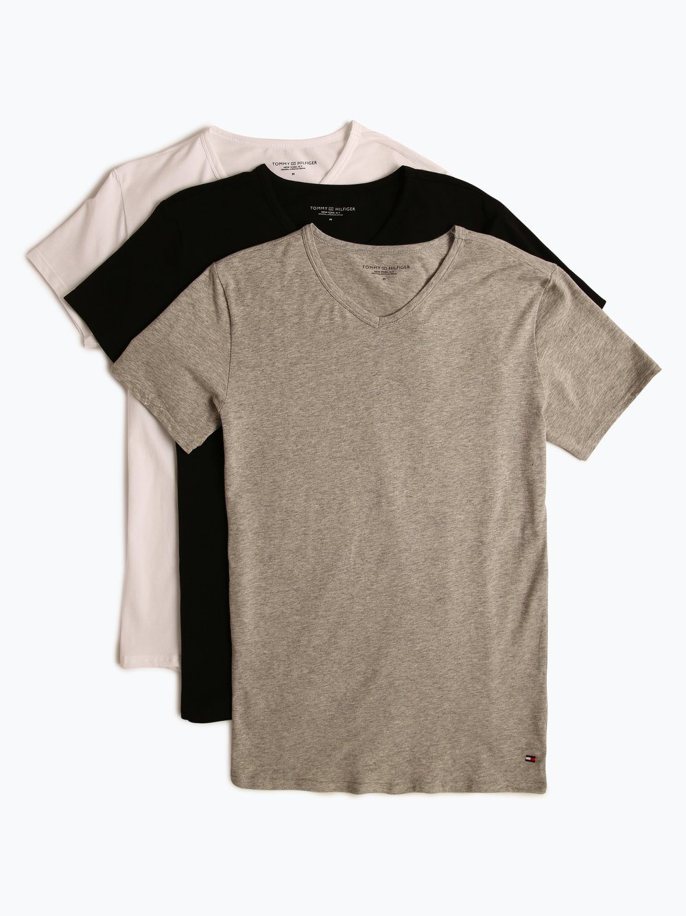 Tommy Hilfiger T-shirty pakowane po 3 szt. Mężczyźni Dżersej biały|szary|czarny, XXL