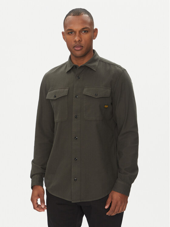 G-Star Raw Koszula Marine D24963-D454 Brązowy Slim Fit