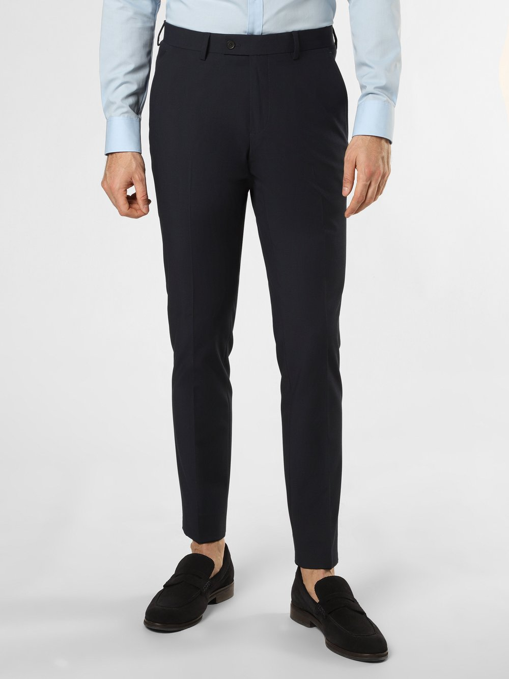 Mc Earl Męskie spodnie od garnituru modułowego Mężczyźni Slim Fit niebieski, 22