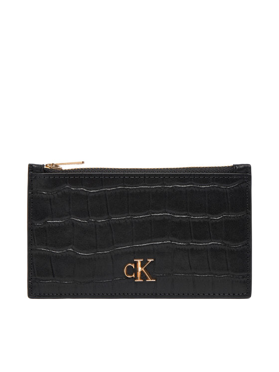 Calvin Klein Etui na karty kredytowe Ck Croc 6 Cc Cardcase LV04F1094G Czarny
