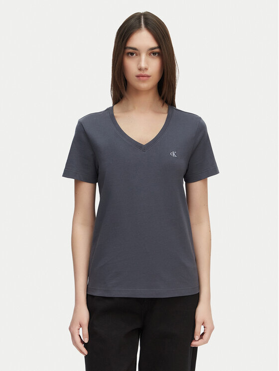 Calvin Klein Jeans T-Shirt Archive LV047B205G Szary ciemny Regular Fit