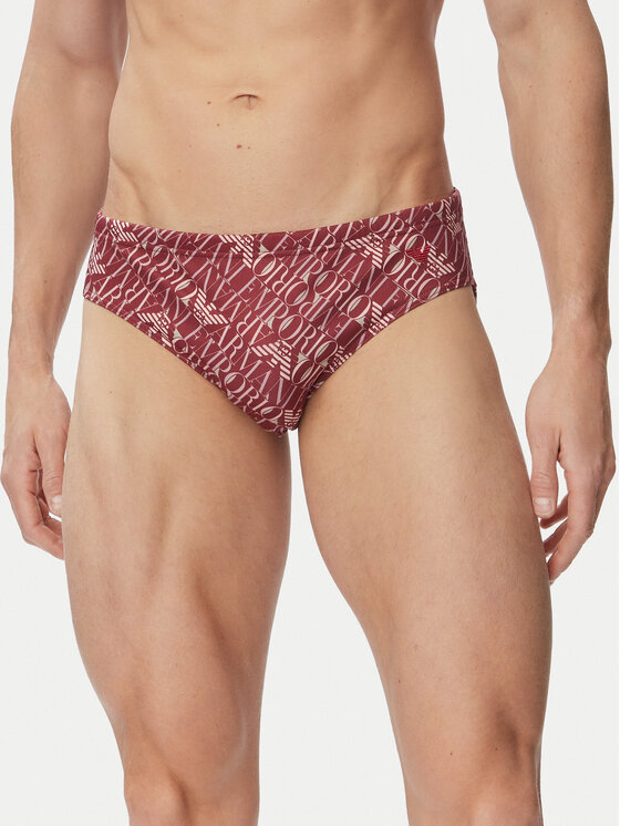 Emporio Armani Kąpielówki EM000575 AF20437 F5034 Czerwony ciemny