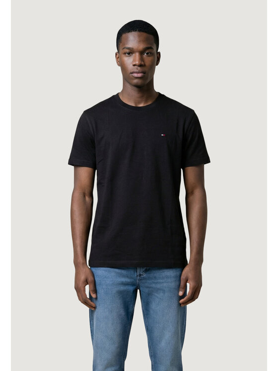 Tommy Jeans T-Shirt Tjm Reg Sflag Ss Tee Ext DM0DM22504 Czarny Regular Fit