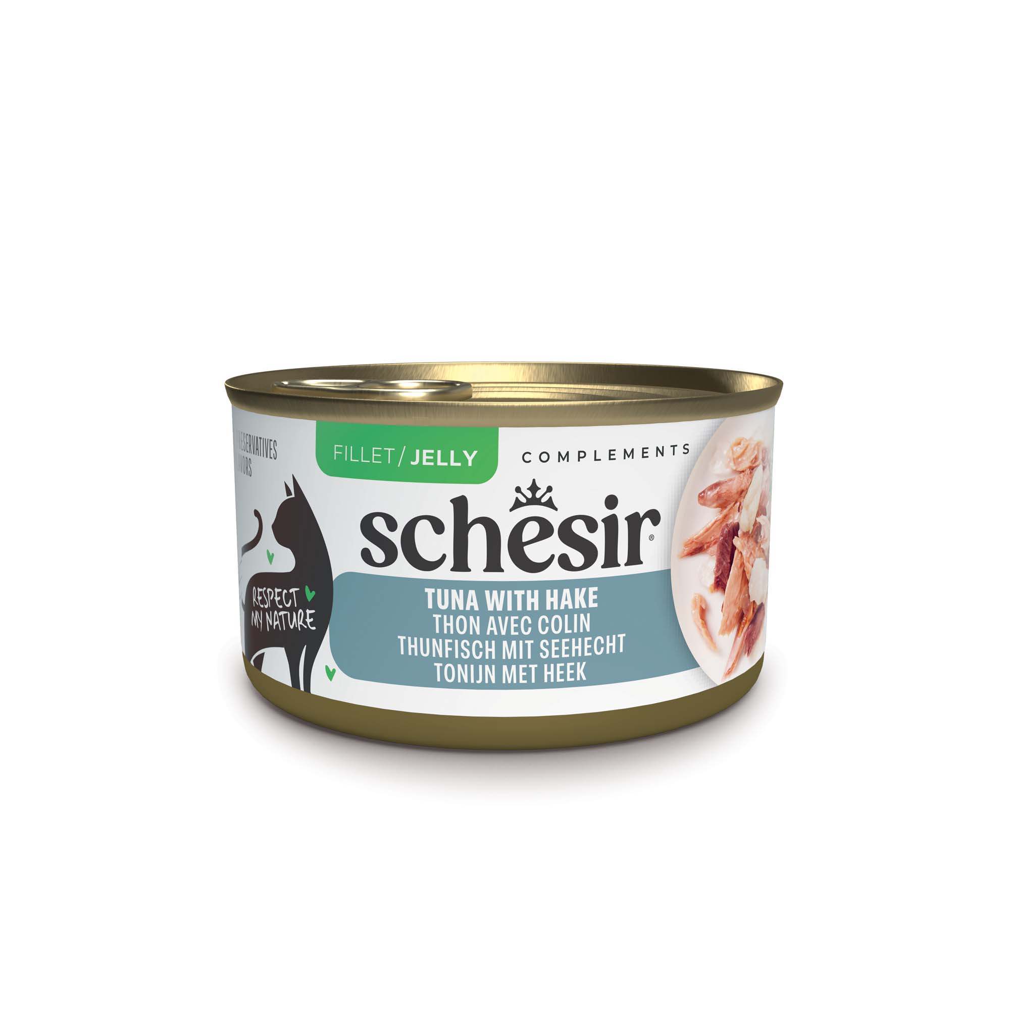 Schesir Complements w galarecie, 12 x 70 g - Tuńczyk z morszczukiem