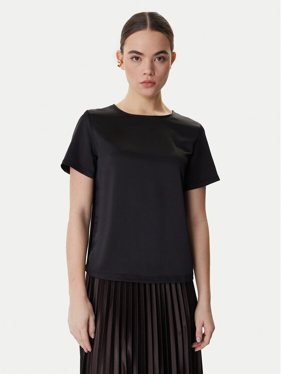 Weekend Max Mara Bluzka Zona 2615941011 Czarny Relaxed Fit