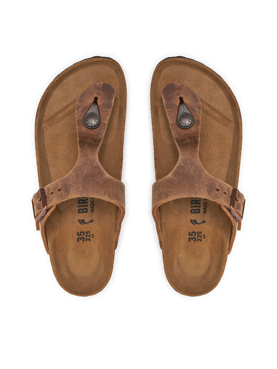 Birkenstock Japonki Gizeh Bs 0943813 Brązowy