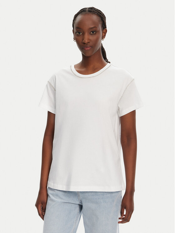 Liu Jo T-Shirt WA5148 J4893 Biały Regular Fit