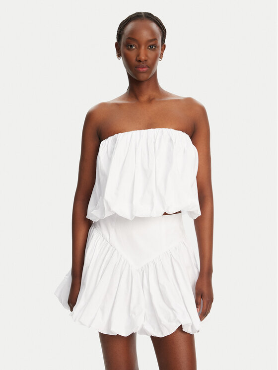 Bardot Bluzka Lissett Poplin 59795TB Biały Relaxed Fit