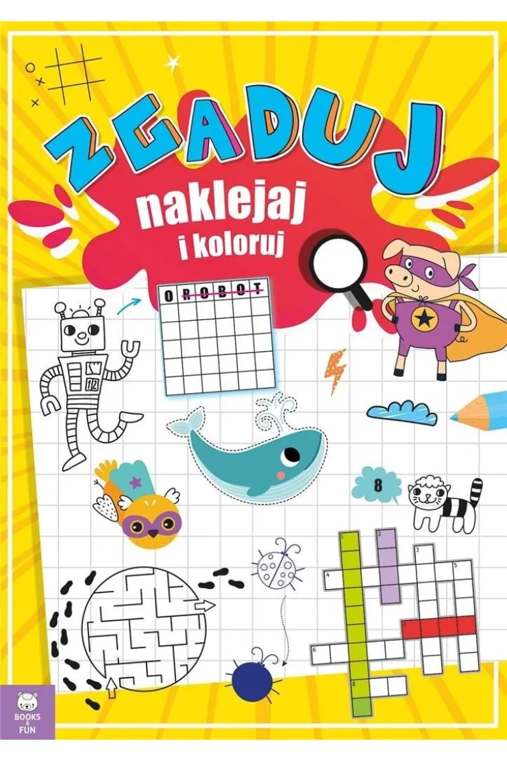 Zgaduj, naklejaj i koloruj