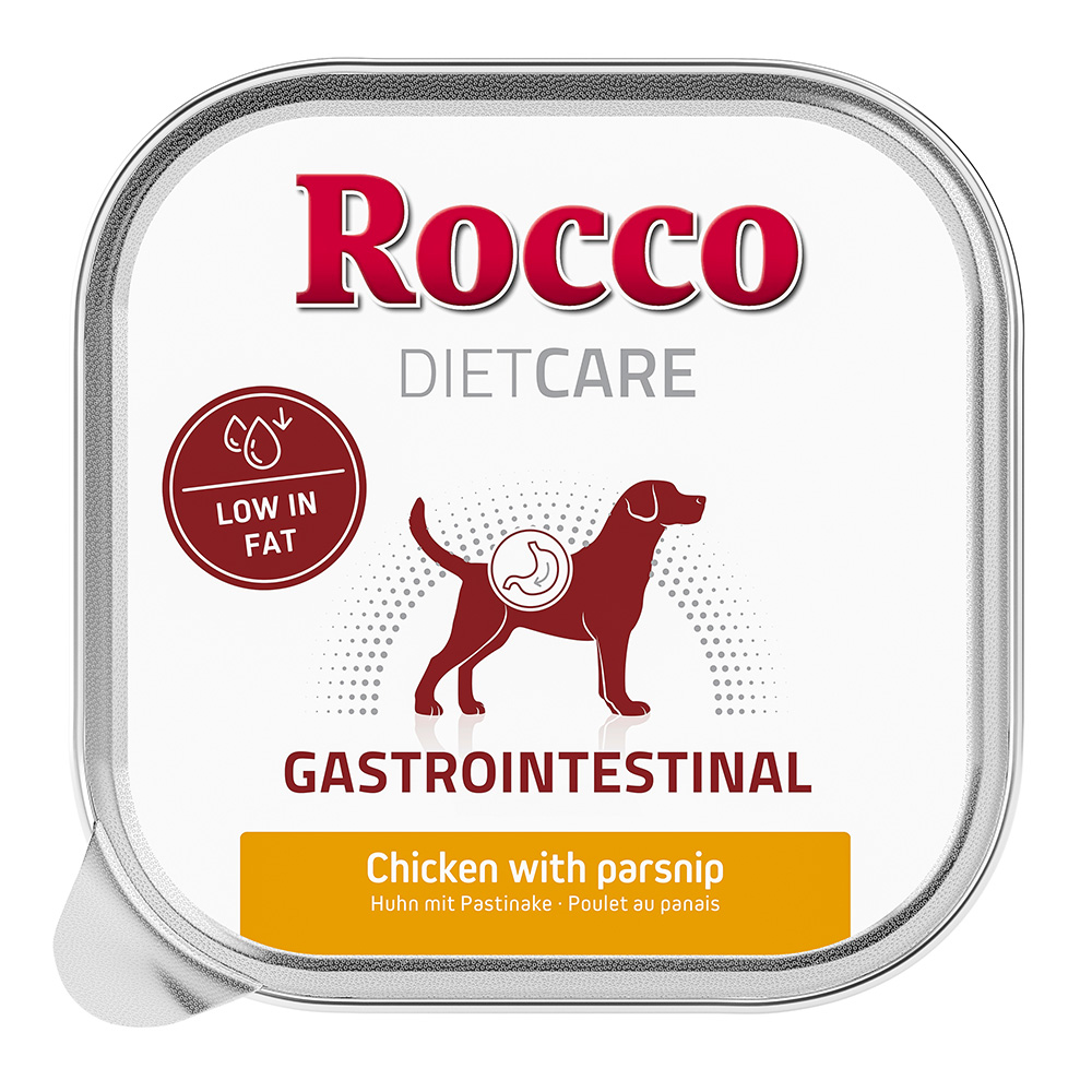 Rocco Diet Care Gastro Intestinal w tackach, kurczak z pasternakiem, 150g - 10 x 150 g